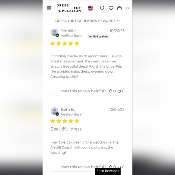 NWT•Dress the Population•Sidney Gown•Small - Picture 7 of 16